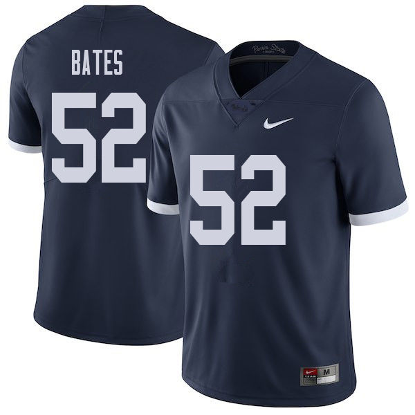 NCAA Nike Men's Penn State Nittany Lions Ryan Bates #52 College Football Authentic Throwback Navy Stitched Jersey OBY7198OK